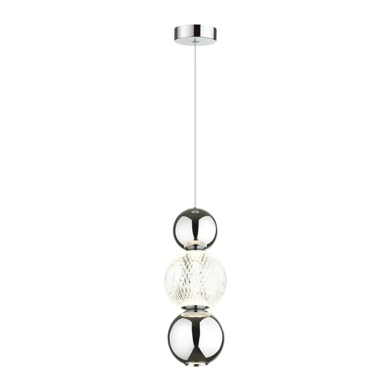 5007/7LA L-VISION ODL23 573 хром/прозрачный/металл/акрил Подвес LED 7W 4000K 300Лм CRYSTAL