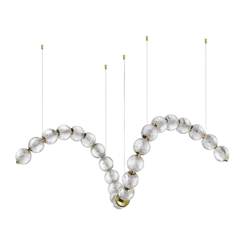 5008/92L L-VISION ODL23 579 золотой/прозрачный/металл/акрил Люстра LED 92W 4000K 4600Лм CRYSTAL 2