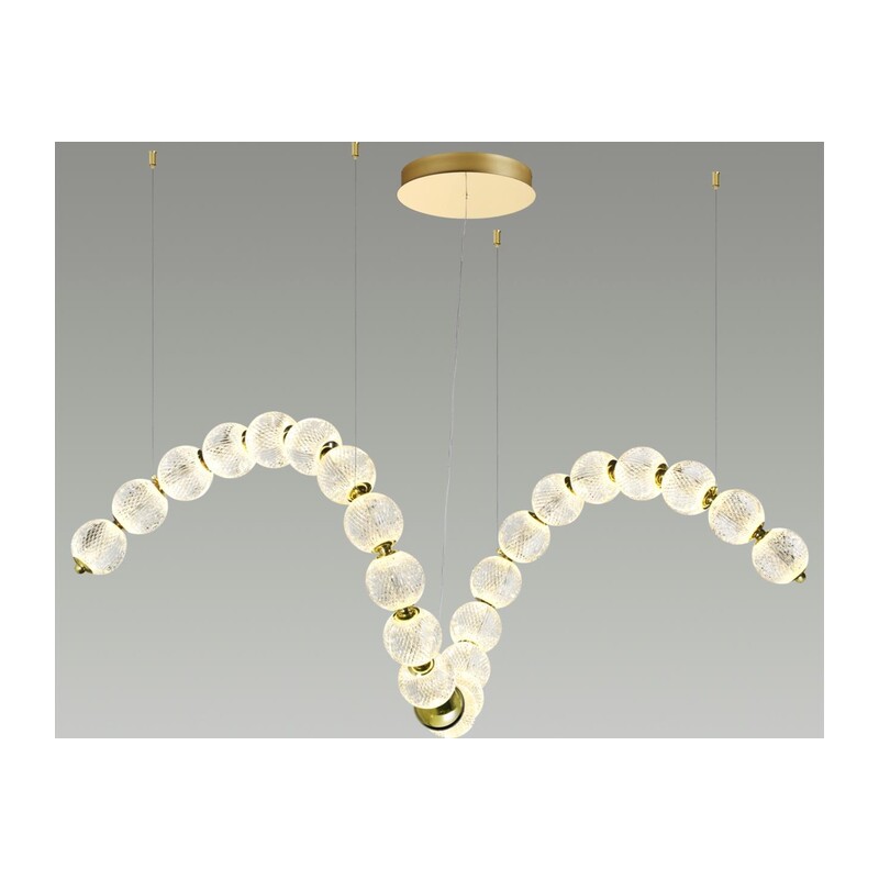 5008/92L L-VISION ODL23 579 золотой/прозрачный/металл/акрил Люстра LED 92W 4000K 4600Лм CRYSTAL 5