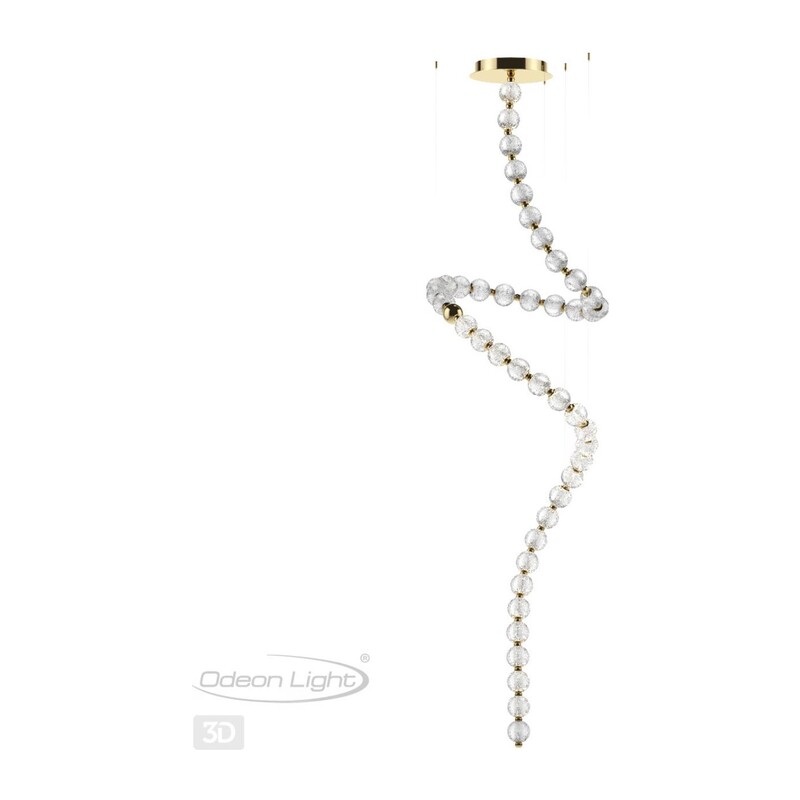 5008/132L L-VISION ODL23 579 золотой/прозрачный/металл/акрил Люстра LED 132W 4000K 6600Лм CRYSTAL 3