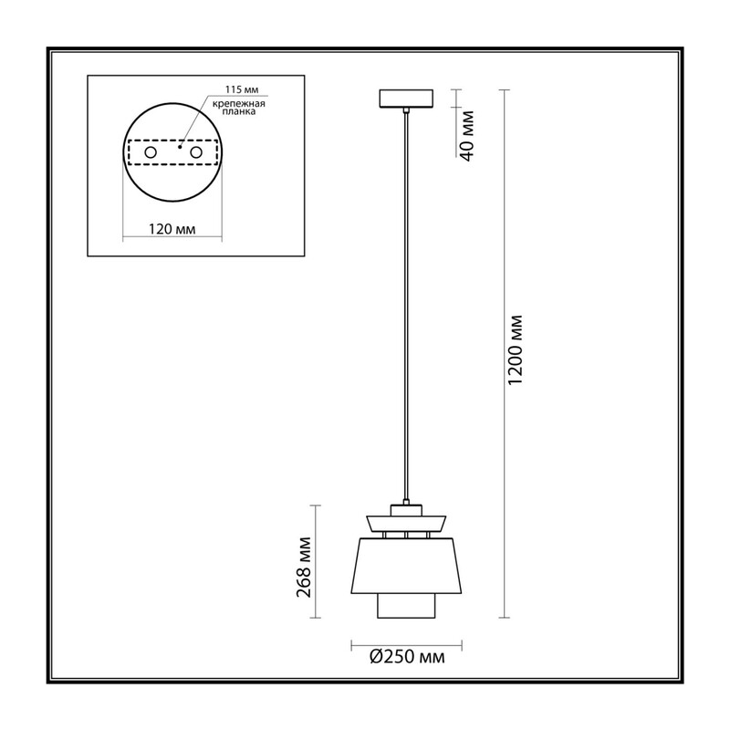 4992/1 PENDANT ODL23 381 св. коричневый/золотой/металл/экокожа Подвес E27 60W KRESSA 3