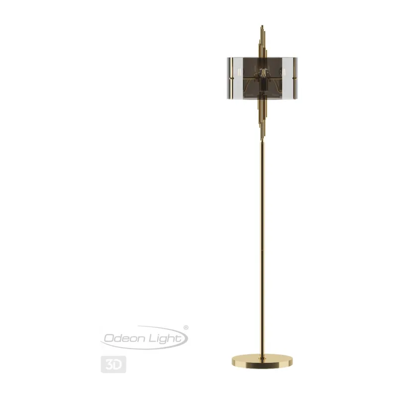 4895/3F MODERN ODL_EX23 000 бронзовый/дымчатый/металл/стекло Торшер E27 3*40W MARGARET 4