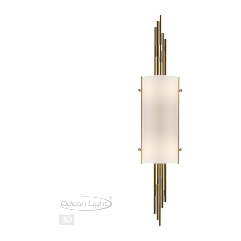 5415/2W MODERN ODL_EX23 151 бронзовый/белый матовый/металл/стекло Бра E27 2*40W MARGARET 2