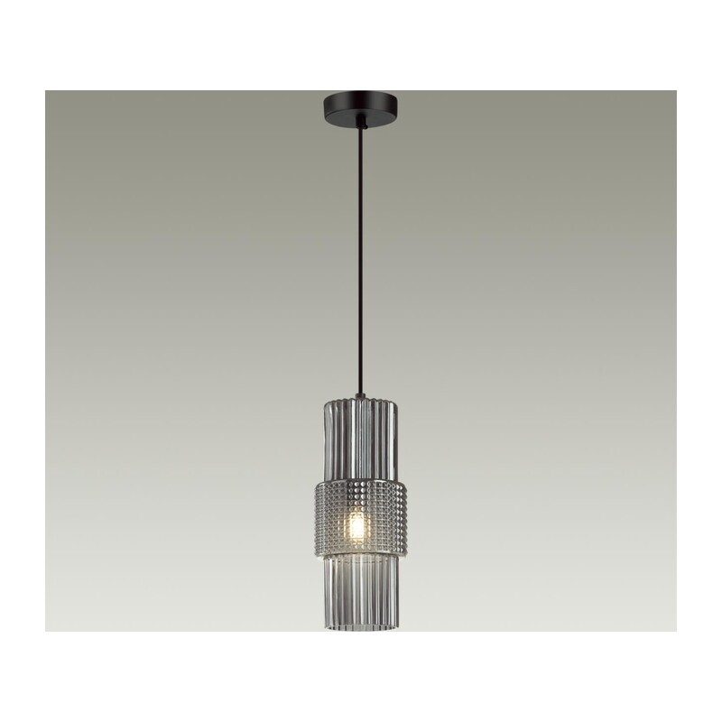 5016/1 MODERN ODL23 405 черный/дымчатый металл/стекло Подвес E14 1*40W PIMPA 3