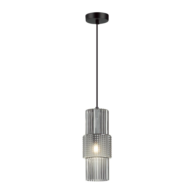 5016/1 MODERN ODL23 405 черный/дымчатый металл/стекло Подвес E14 1*40W PIMPA