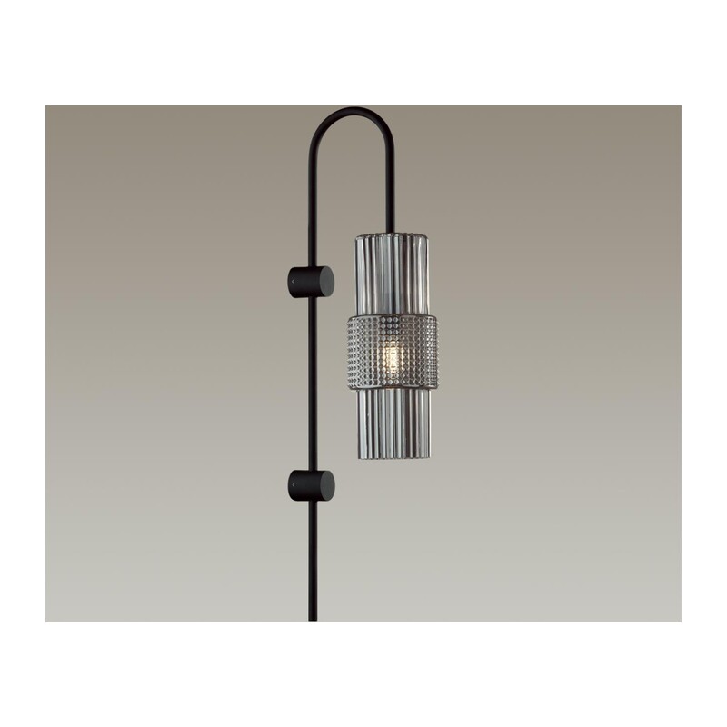 5016/1W MODERN ODL23 405 черный/дымчатый металл/стекло Бра E14 1*40W PIMPA 3