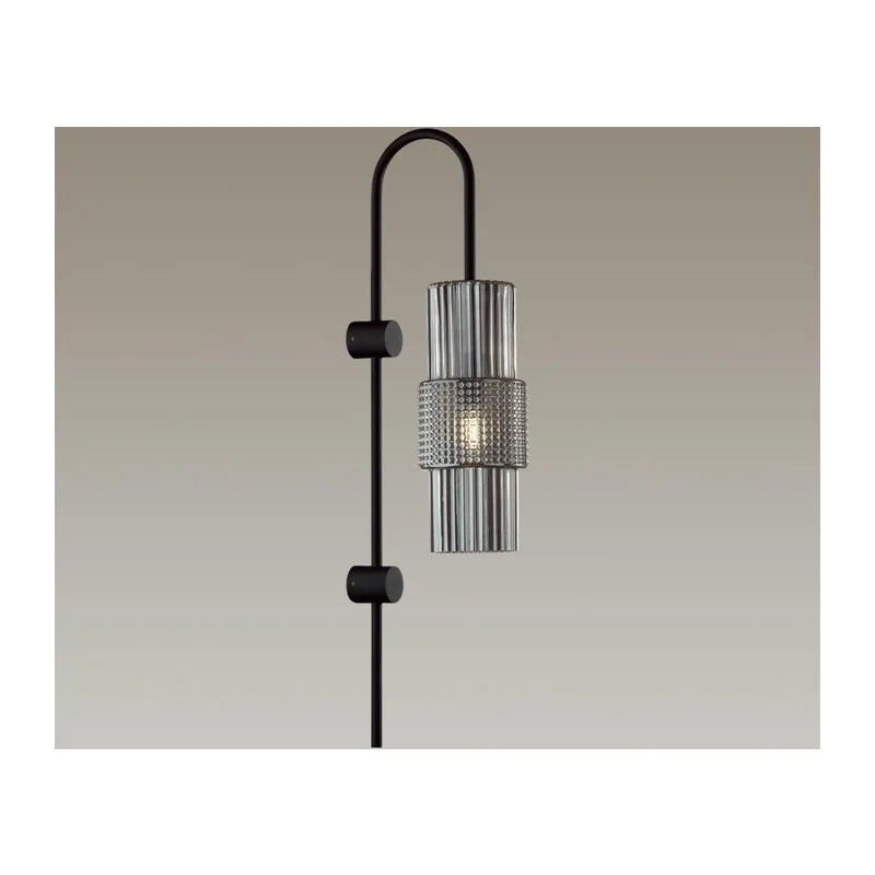 5016/1W MODERN ODL23 405 черный/дымчатый металл/стекло Бра E14 1*40W PIMPA 2