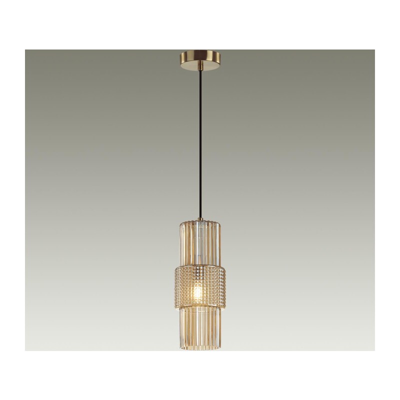 5019/1 MODERN ODL23 405 бронзовый/янтарный металл/стекло Подвес E14 1*40W PIMPA 3
