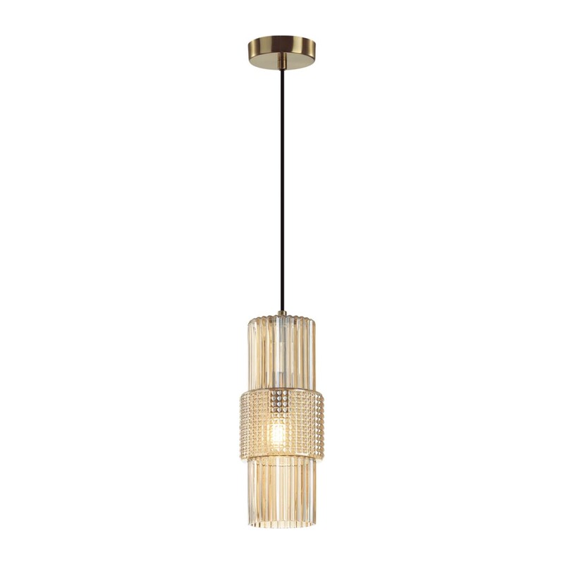 5019/1 MODERN ODL23 405 бронзовый/янтарный металл/стекло Подвес E14 1*40W PIMPA
