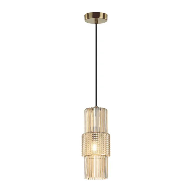 5019/1 MODERN ODL23 405 бронзовый/янтарный металл/стекло Подвес E14 1*40W PIMPA