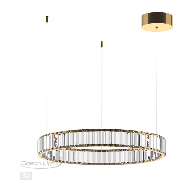 5015/36L L-VISION ODL23 587 золотой/прозрачный металл/хрусталь Люстра LED 36W 4000K 3600Лм VEKIA 2