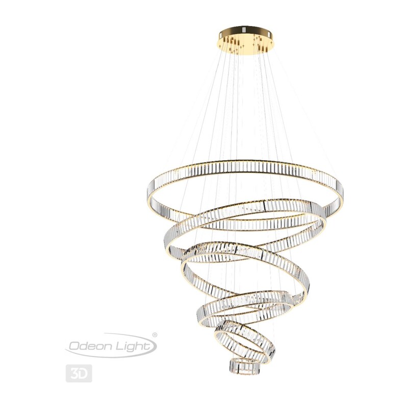 5015/260L L-VISION ODL23 589 золотой/прозрачный металл/хрусталь Люстра LED 260W 4000K 26000Лм VEKIA 2