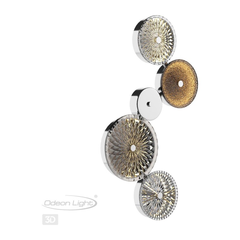 5416/26WL L-VISION ODL_EX23 145 хром/разноцветный металл/стекло Бра LED 26W 4000K CARAMELLA 2