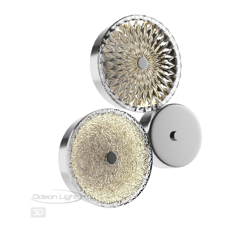 5416/14WL L-VISION ODL_EX23 145 хром/св.коричневый/св.серый металл/стекло Бра LED 14W 4000K CARAMELLA 2