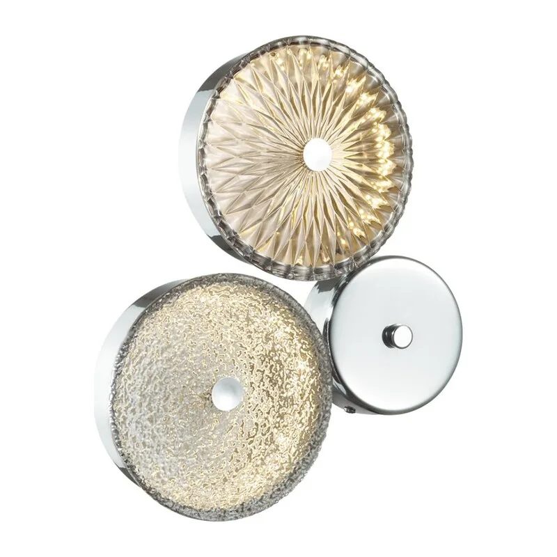 5416/14WL L-VISION ODL_EX23 145 хром/св.коричневый/св.серый металл/стекло Бра LED 14W 4000K CARAMELLA