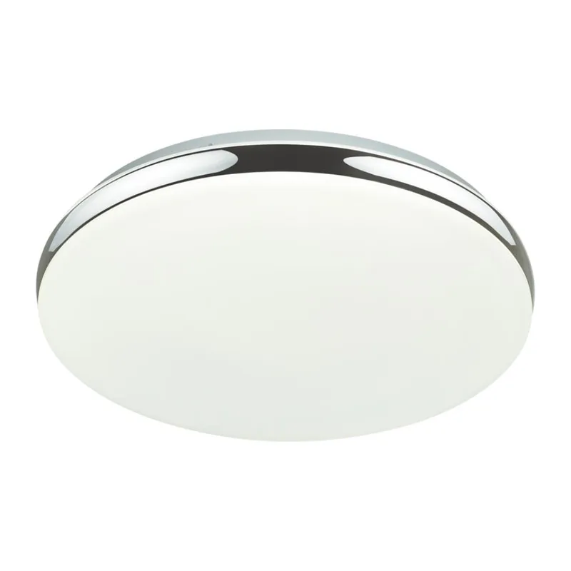 7600/DL TAN SN 000 Светильник пластик/белый/хром LED 48Вт ДУ 2.4G /SMART 3000-6300К D400 IP43 пульт ДУ/ LampSmart RINGO 3