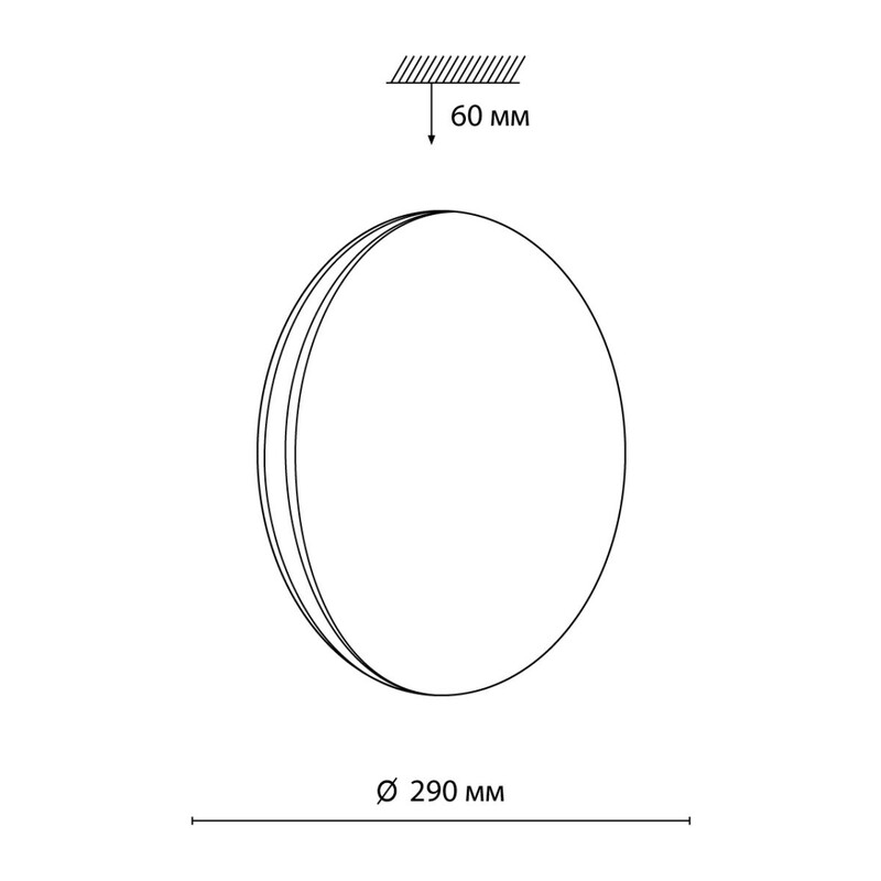 7625/AL PALE SN 000 Светильник пластик/белый/серебристый LED 12Вт 4000К D290 IP43 RINGO 2