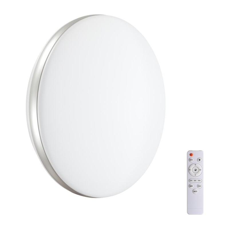 7625/EL PALE SN 000 Светильник пластик/белый/серебристый LED 72Вт 3000-6300K D500 IP43 пульт ДУ RINGO