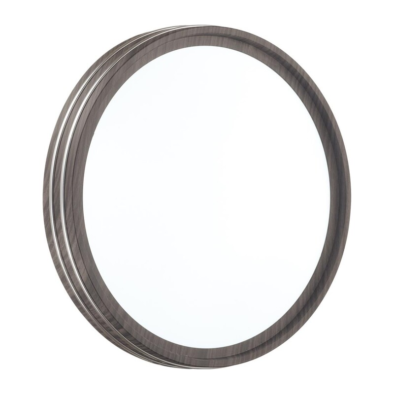 7604/CL PALE SN 124 Светильник пластик/белый/венге/хром LED 30Вт 4000К D280 IP43 TROSTO 3