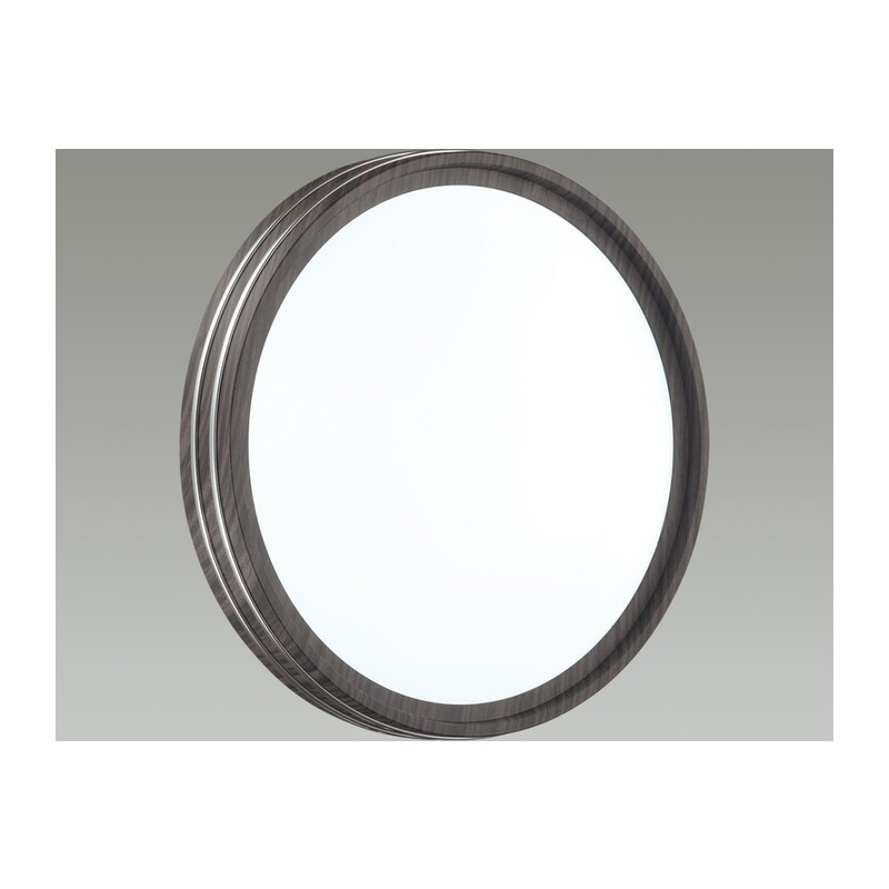 7604/CL PALE SN 124 Светильник пластик/белый/венге/хром LED 30Вт 4000К D280 IP43 TROSTO 4