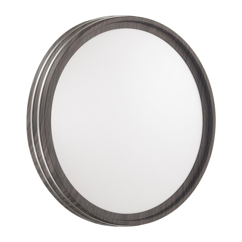 7604/DL PALE SN 176 Светильник пластик/белый/венге/хром LED 48Вт 4000К D390 IP43 TROSTO