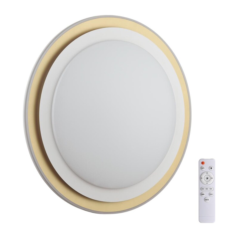 7630/DL PALE SN 151 Светильник пластик/золотистый LED 48Вт 3000-6300K D410 IP43 пульт ДУ SETTA