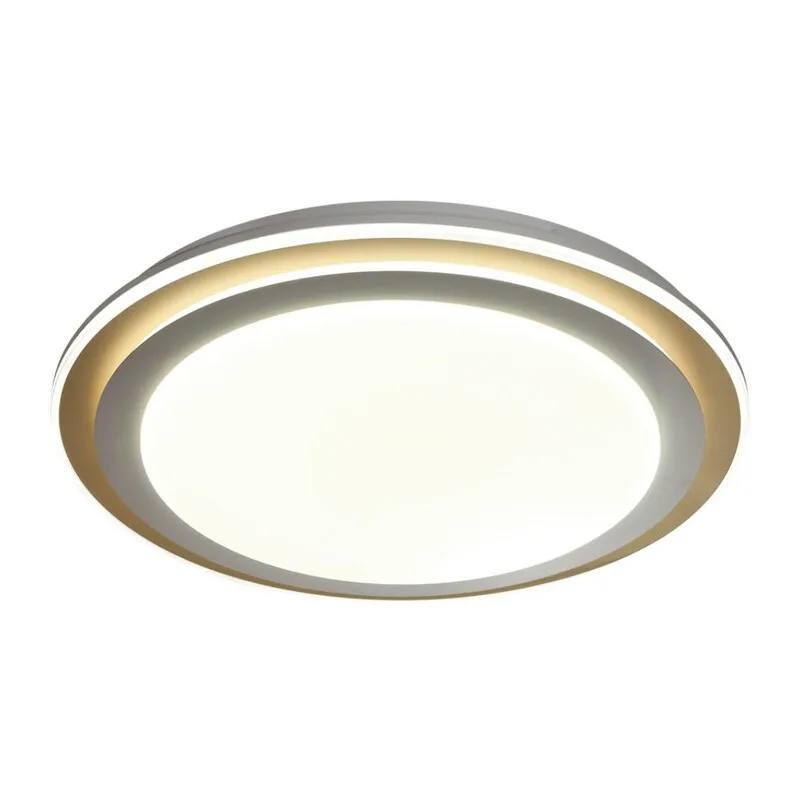7630/EL PALE SN 000 Светильник пластик/белый/золотистый LED 72Вт с ДУ 3000-6300К D510 IP43 пульт ДУ SETTA 5