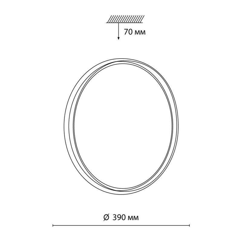 7631/DL PALE SN 160 Светильник пластик/светло-серый LED 48Вт 3000-6300K D390 IP43 пульт ДУ SAVI 2