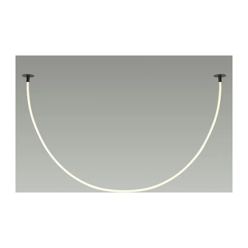 4391/40CL HIGHTECH ODL24 301 черный/металл/канат Потолочный св-к встраиваемый (2 крепления и крючок в комплекте) IP20 LED 40W 1580Лм 4000K CORDA 3