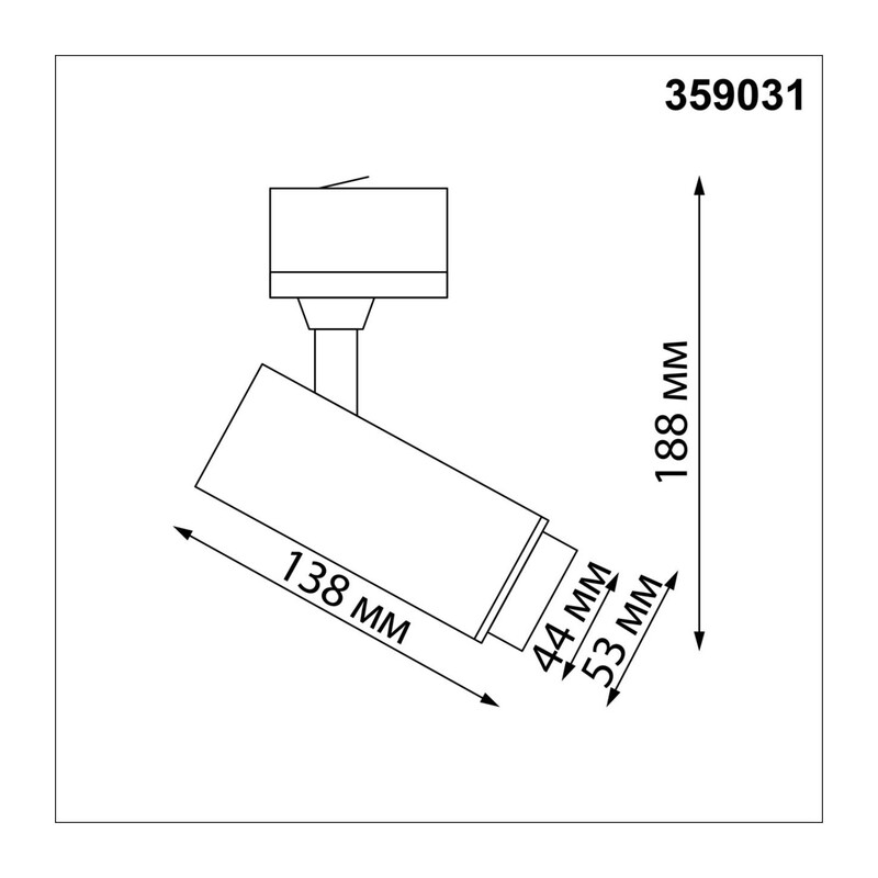 359031 PORT NT23 266 черный Трехфазный трековый светильник с переключателем цветовой температуры и мощности IP20 LED 3000К\4000К\6000К 5W/9W/13W 220V 3
