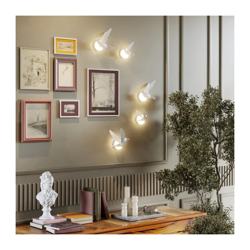 4341/3WL HIGHTECH ODL22 429 белый гипс Настенный светильник (ЛЕВ.) IP20 LED 3W 122Лм 3000K COLOMBELLA 3