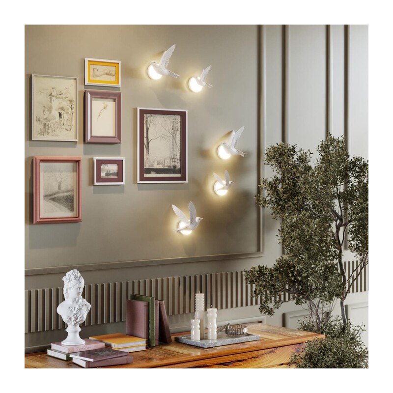 4341/3WLA HIGHTECH ODL22 429 белый гипс Настенный светильник (ЛЕВ.) IP20 LED 3W 122Лм 3000K COLOMBELLA 6