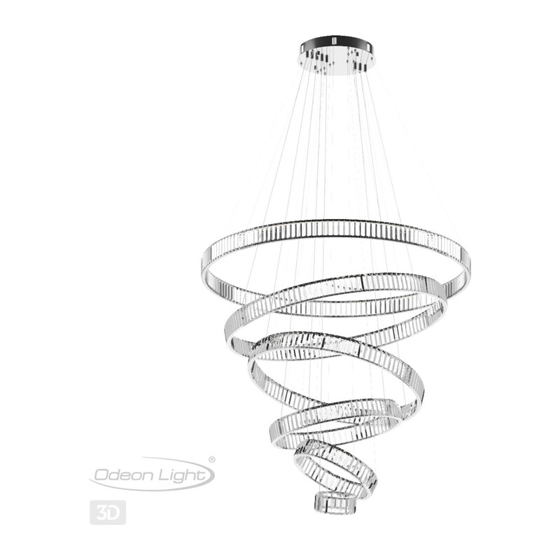 4930/260L L-VISION ODL24 593 хром/прозрачный металл/хрусталь Люстра LED 260W 4000K 30600Лм VEKIA 2