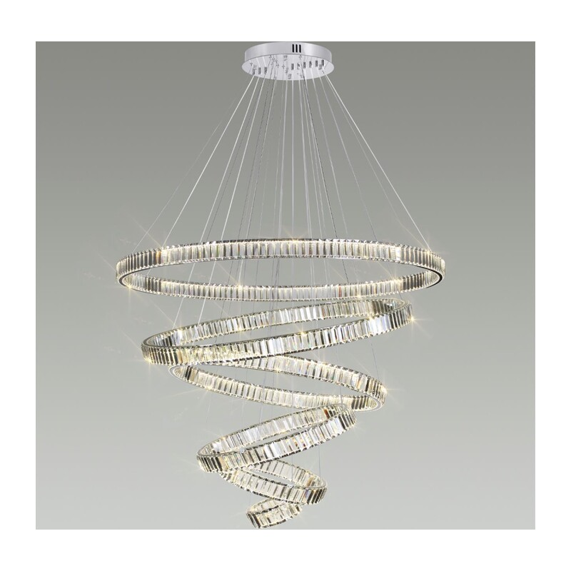 4930/260L L-VISION ODL24 593 хром/прозрачный металл/хрусталь Люстра LED 260W 4000K 30600Лм VEKIA 4