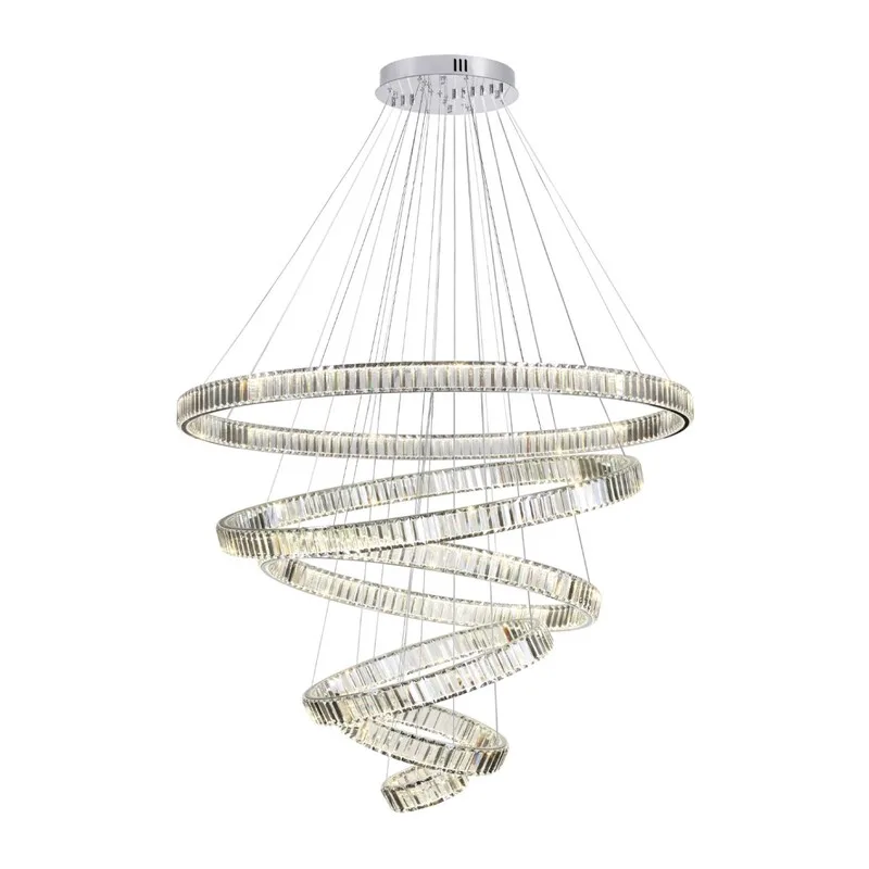 4930/260L L-VISION ODL24 593 хром/прозрачный металл/хрусталь Люстра LED 260W 4000K 30600Лм VEKIA 2