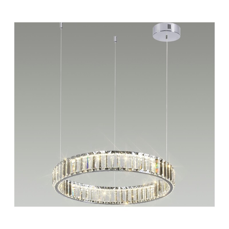 4930/30L L-VISION ODL24 591 хром/прозрачный металл/хрусталь Люстра LED 30W 4000K 3570Лм VEKIA 4