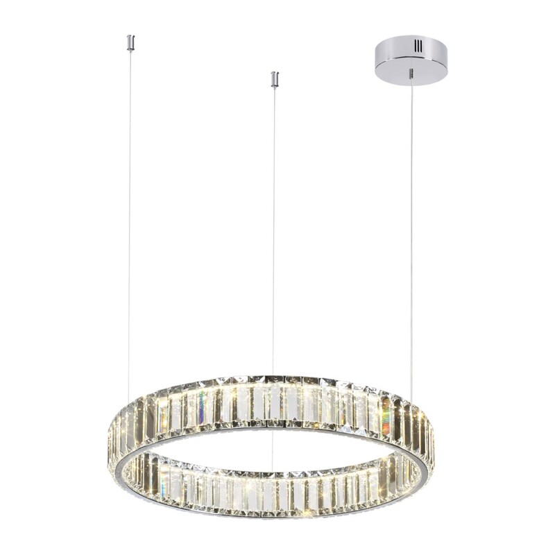4930/30L L-VISION ODL24 591 хром/прозрачный металл/хрусталь Люстра LED 30W 4000K 3570Лм VEKIA