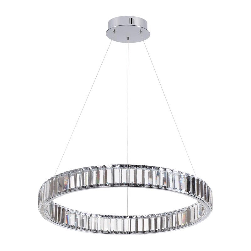 4930/36L L-VISION ODL24 591 хром/прозрачный металл/хрусталь Люстра LED 36W 4000K 4280Лм VEKIA 2