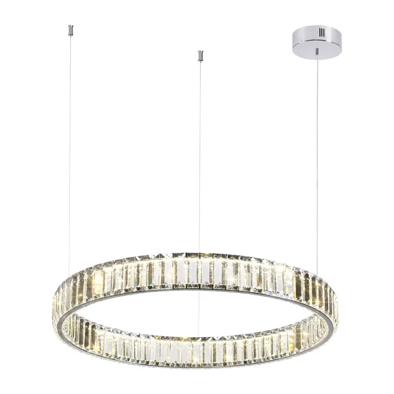 4930/36L L-VISION ODL24 591 хром/прозрачный металл/хрусталь Люстра LED 36W 4000K 4280Лм VEKIA
