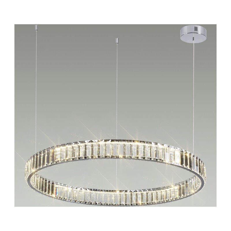 4930/45L L-VISION ODL24 591 хром/прозрачный металл/хрусталь Люстра LED 45W 4000K 5350Лм VEKIA 4