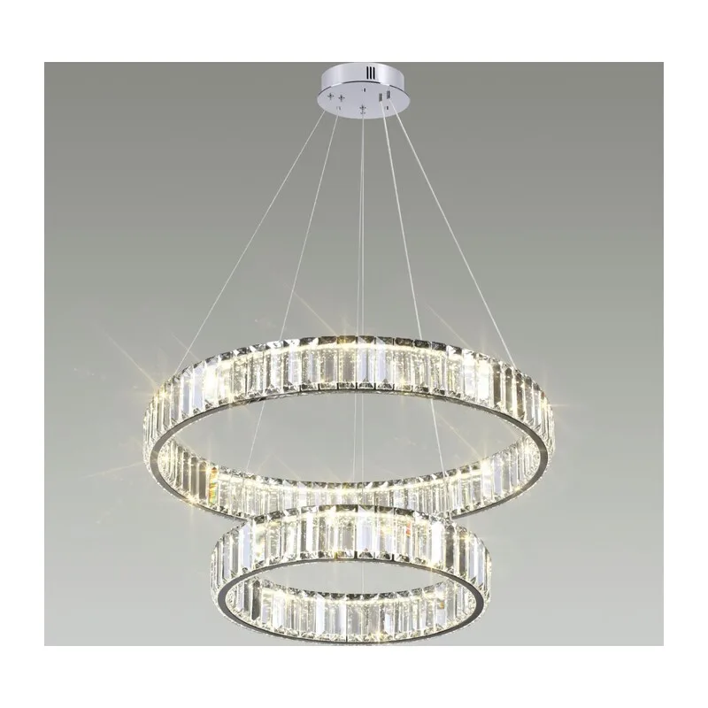 4930/60L L-VISION ODL24 593 хром/прозрачный металл/хрусталь Люстра LED 60W 4000K 7140Лм VEKIA 2