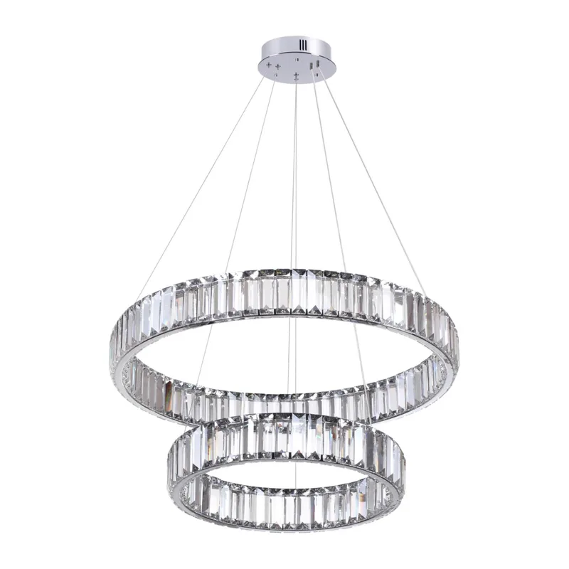 4930/60L L-VISION ODL24 593 хром/прозрачный металл/хрусталь Люстра LED 60W 4000K 7140Лм VEKIA 3