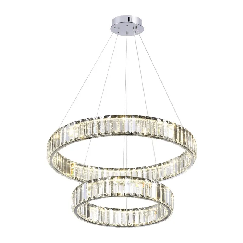 4930/60L L-VISION ODL24 593 хром/прозрачный металл/хрусталь Люстра LED 60W 4000K 7140Лм VEKIA