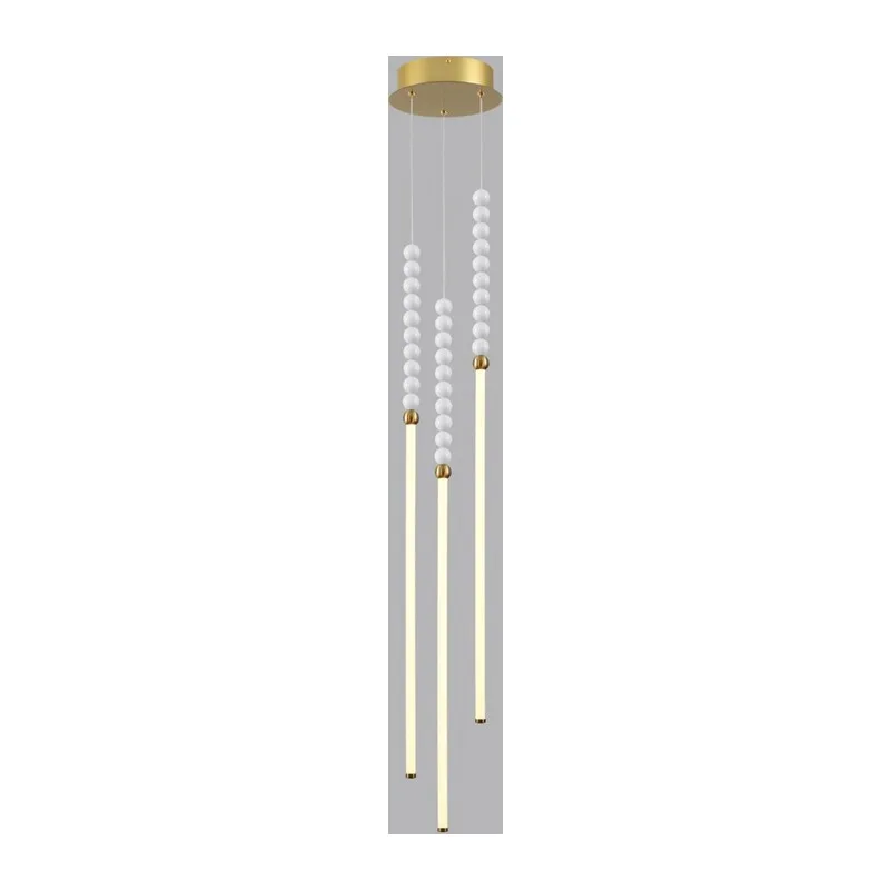 6639/33L HIGHTECH ODL24 225 металл/античная бронза/белые бусы из акрила Подвесной светильник IP 20 LED 33W 3500K 220V MONELLA 3
