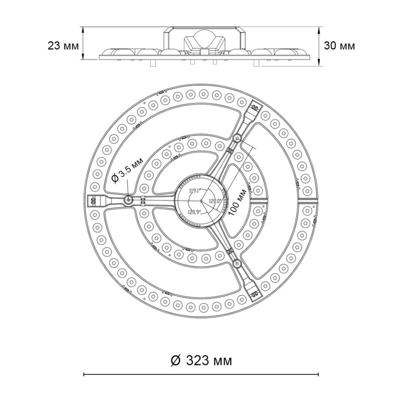 357772 POLO NT23 Модуль LED 72Вт c ДУ 2.4G /SMART 3000-6500K D323 IP20 2