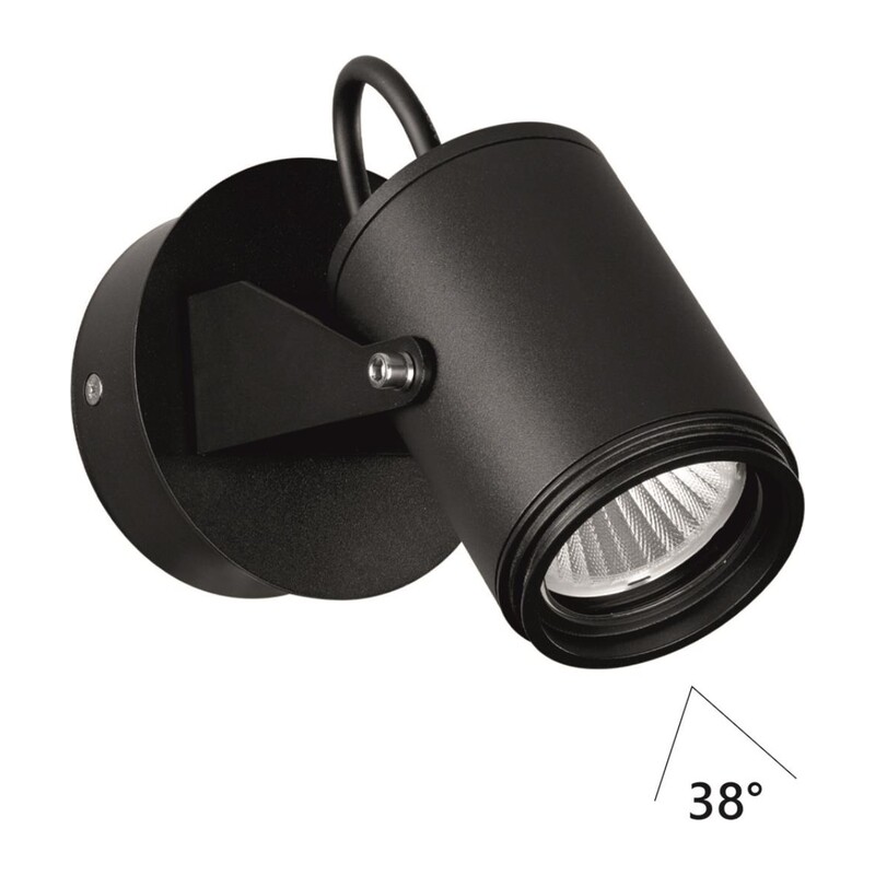 6647/10WL NATURE ODL24 000 черный/металл Настенный светильник IP54 LED 10W 4000K 38° AC85-265V STIMA 5