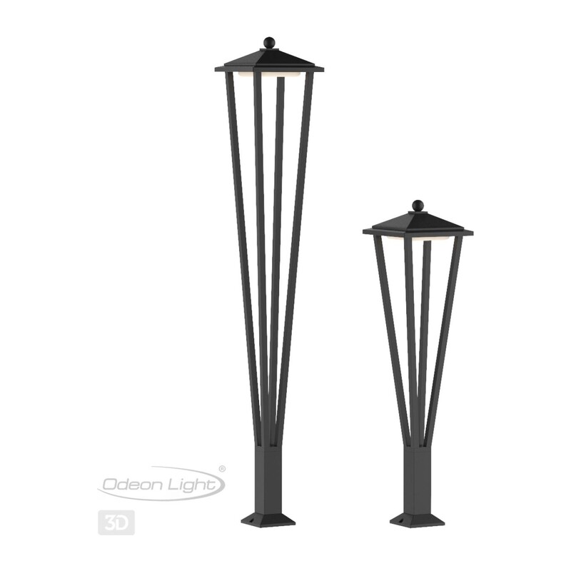 6655/12GA NATURE ODL24 000 черный/металл Уличный светильник IP65 LED 12W 4000K AC85-265V BEARITZ 2