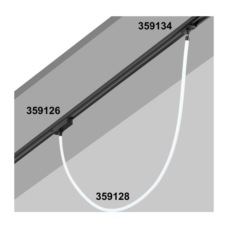 359128 KONST NT23 084 черный Светильник светодиодный IP20 LED 3000K 14W 170-265V 1400Лм RAMO