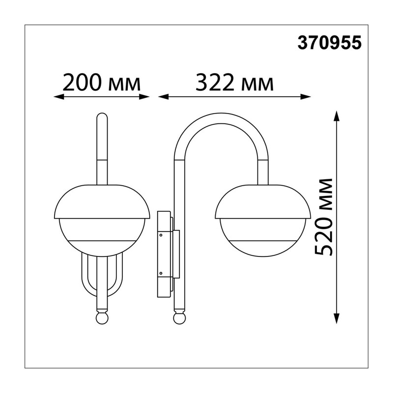 370955 STREET NT23 676 черный Светильник ландшафтный IP54 E27 max 40W 220-240V ACORN 2