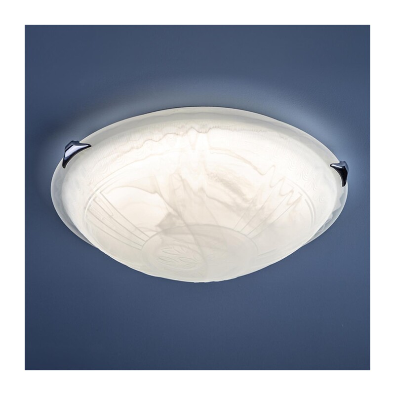 7601/DL SNOK SN 000 Светильник стекло/белое/хром LED 48Вт 4000K D405 IP20 LUFE 4